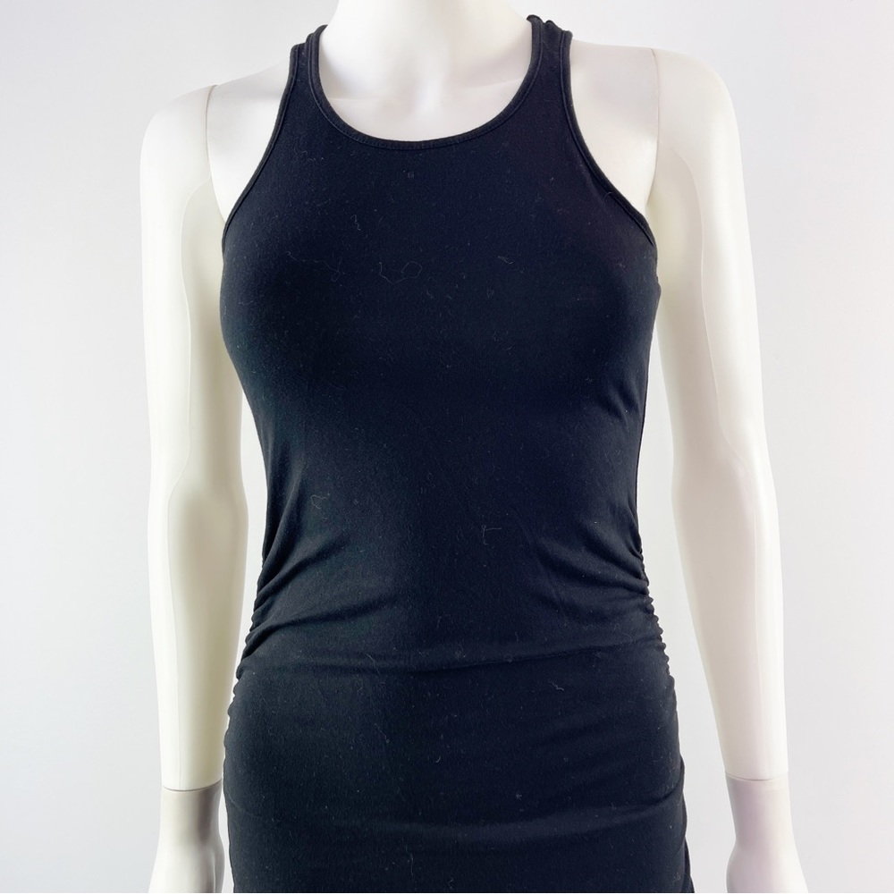 Michael Stars Women's Black Sleeveless Racerback Bodycon Midi Dress Size XS - Picture 2 of 10